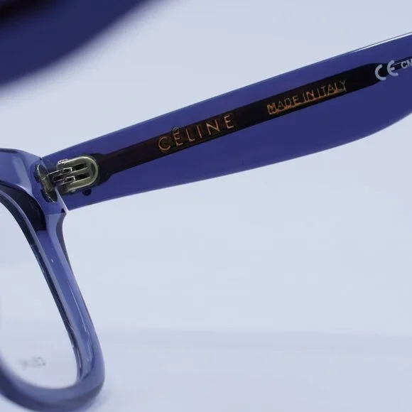 🕶️ New Celine CL41390/F 0BMP 00 Eyeglasses - Blue Frame 52mm